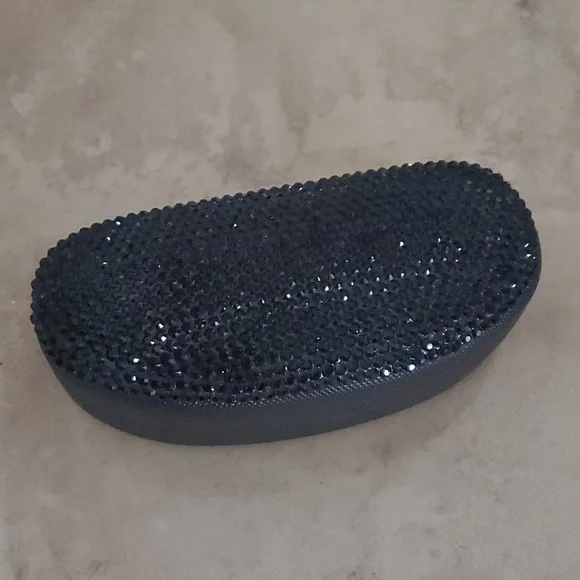 Black Sparkle Eyeglass Case nwot Multiple Sunglasses Travel Case Black, Glasses Case, Hard  main image 4
